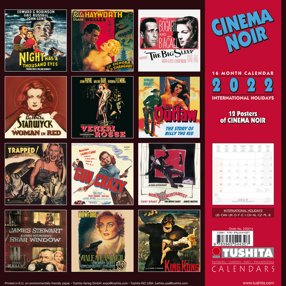 Cinema Noir Wall Calendars 2024 Buy at Europosters