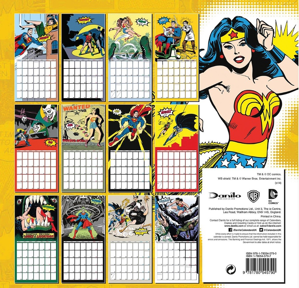 DC Comics Wall Calendars 2024 Buy at UKposters