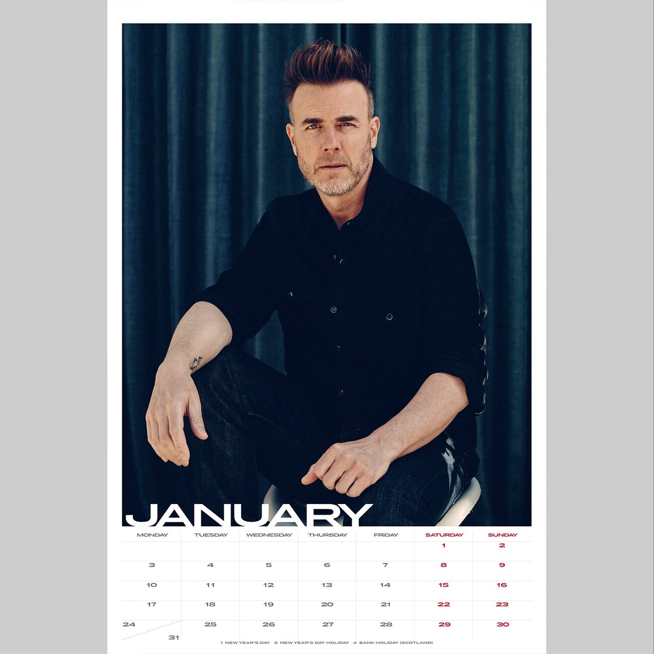 Gary Barlow Wall Calendars 2024 Buy at UKposters