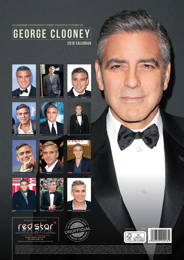 Clooney Wall Calendars 2016 Buy at Europosters