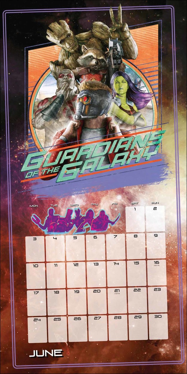 Guardians Of The Galaxy Wall Calendars 2019 Buy at UKposters