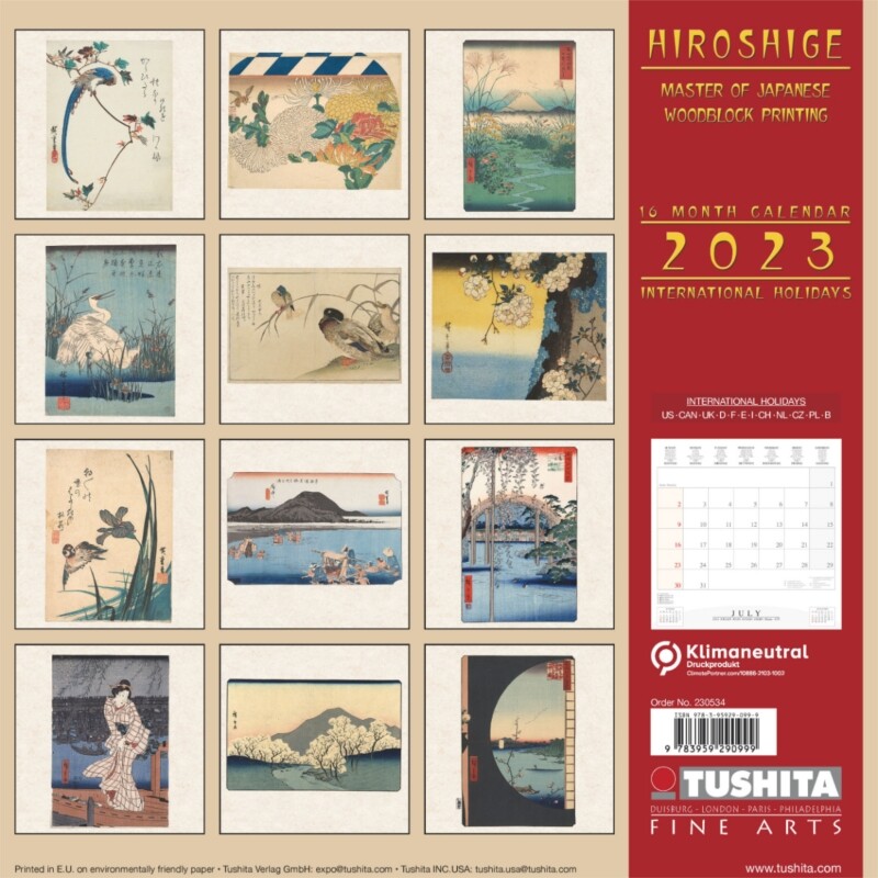 Hiroshige - Japanese Woodblock Printing - Wall Calendars 2024  Buy at 