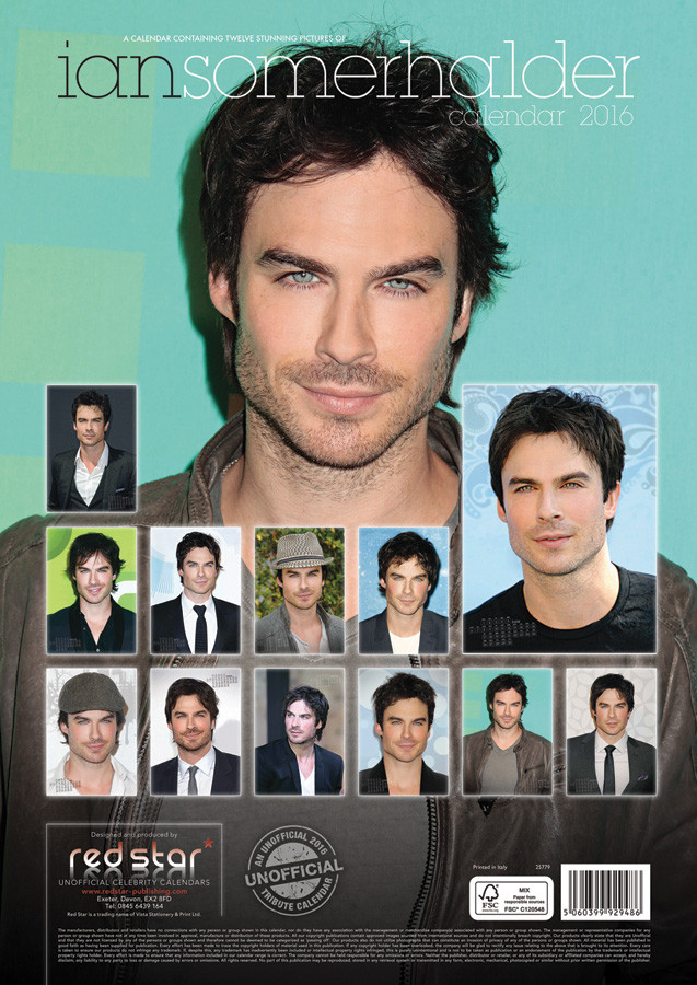 Ian Somerhalder Wall Calendars 2024 Buy at UKposters