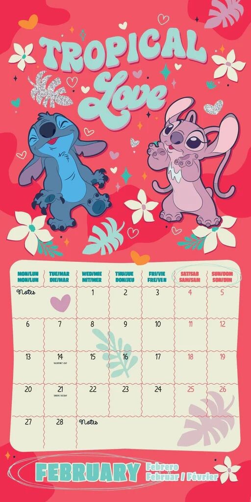 Calendar 2025 Lilo & Stitch