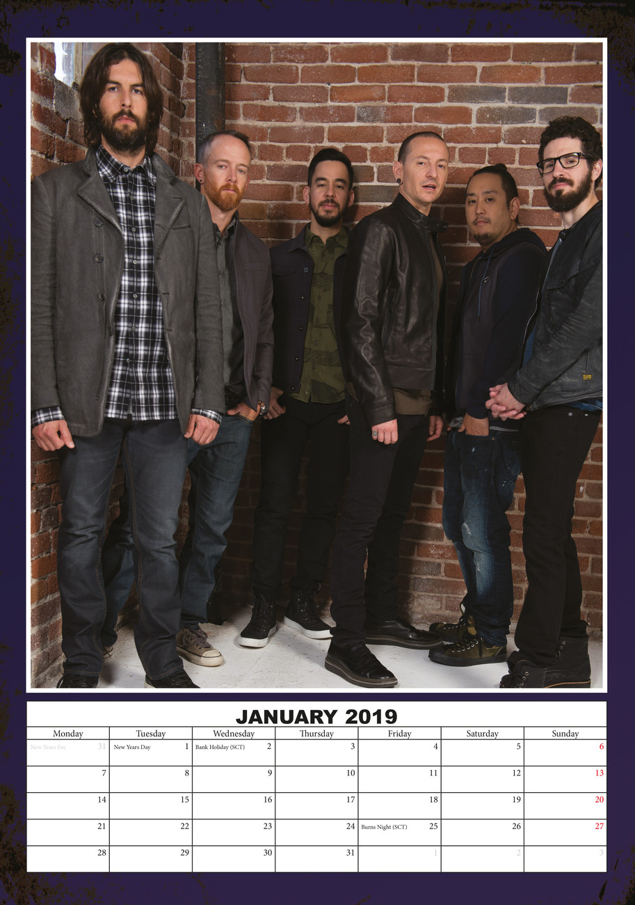 Linkin Park Wall Calendars 2019 Buy at UKposters