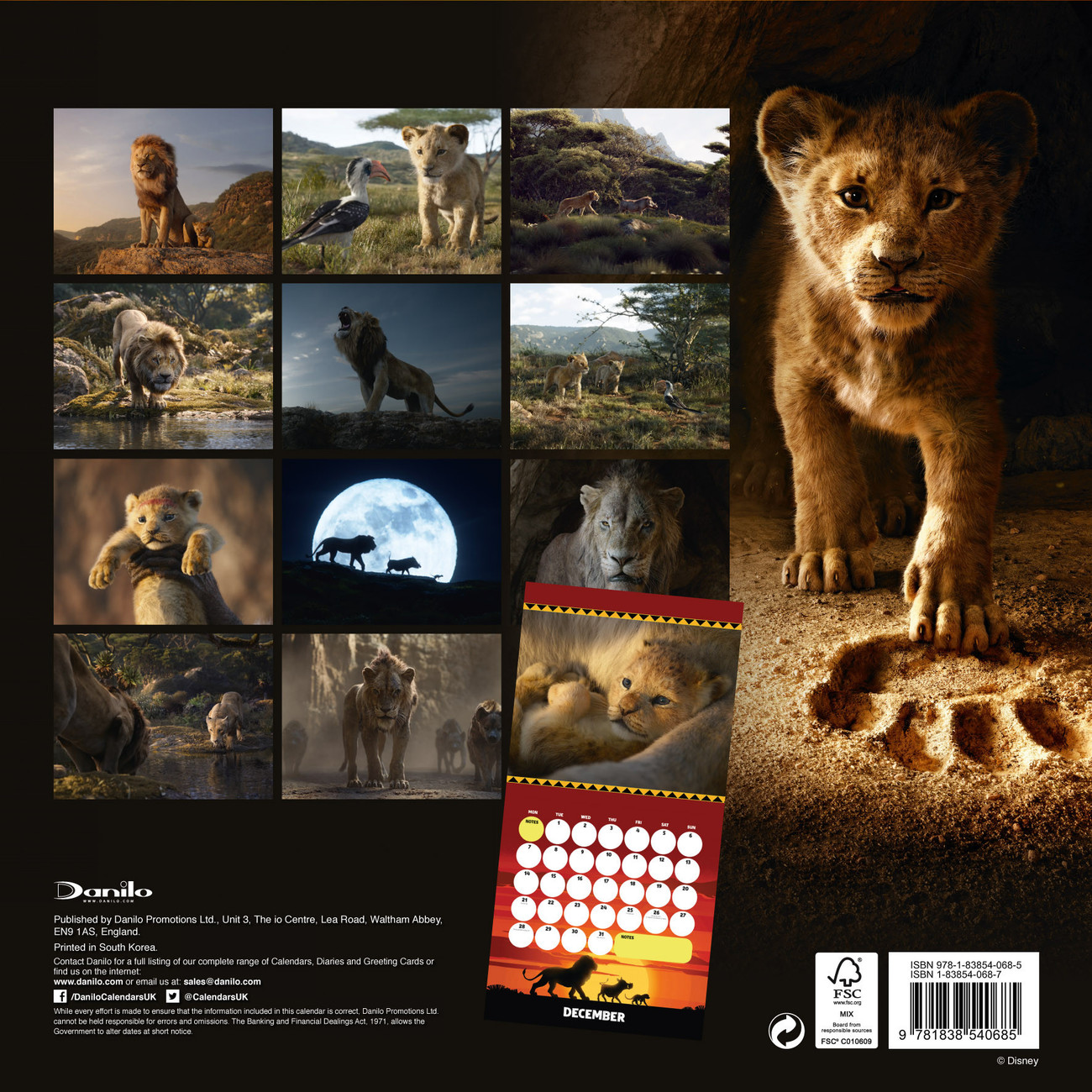 Lion King Wall Calendars 2020 Buy at UKposters