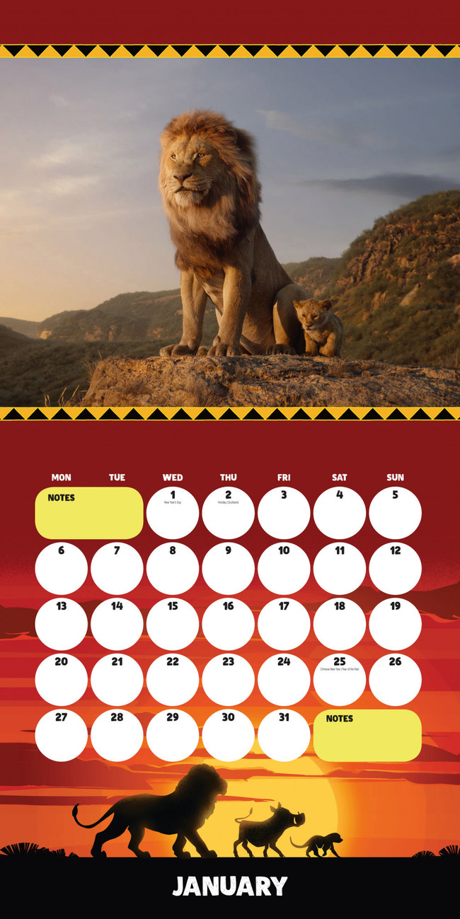 Lion King Wall Calendars 2020 Buy at UKposters