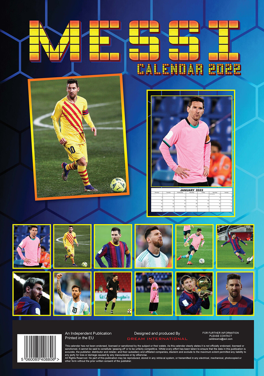 Lionel Messi Wall Calendars 2022 Buy at UKposters