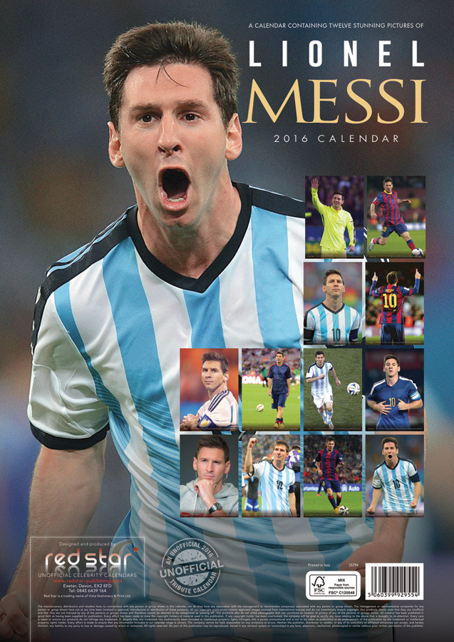 Lionel Messi Wall Calendars 2024 Buy at Europosters