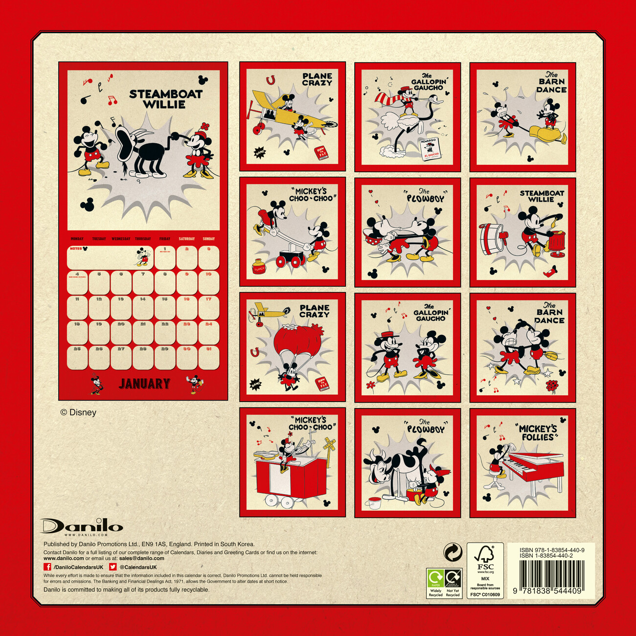 Mickey Mouse Classic Wall Calendars 2024 Buy at UKposters
