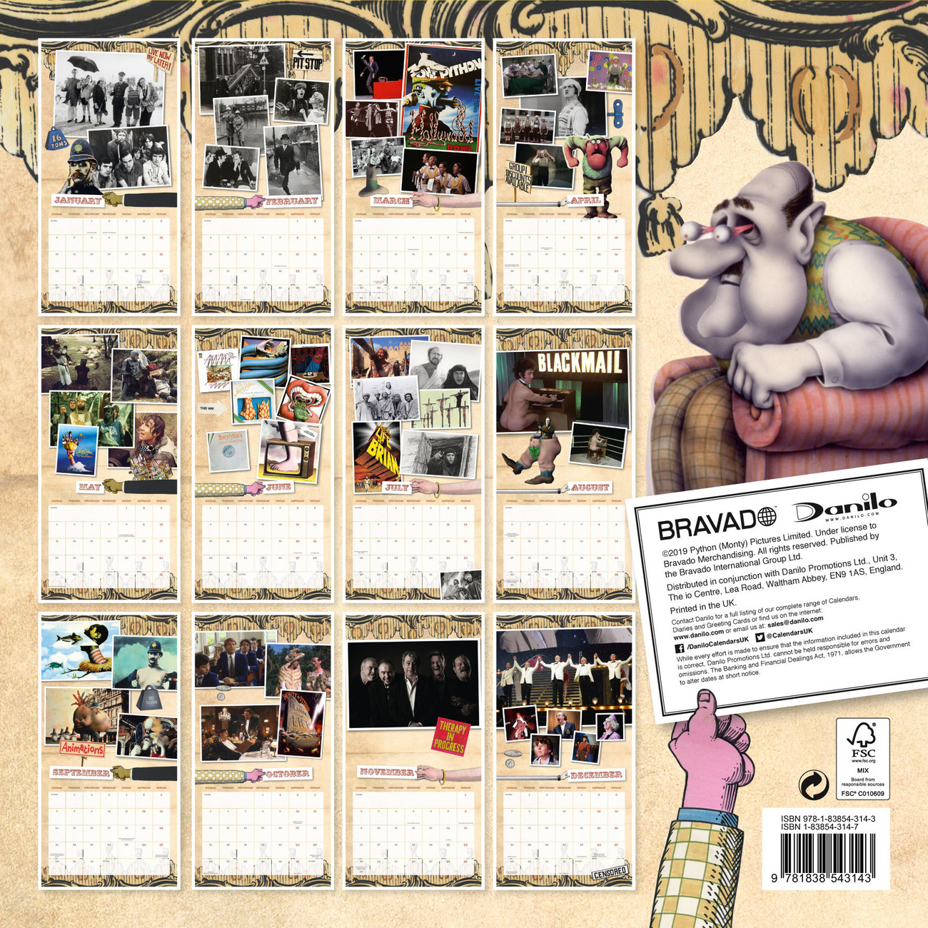 Monty Python Wall Calendars 2024 Buy at UKposters