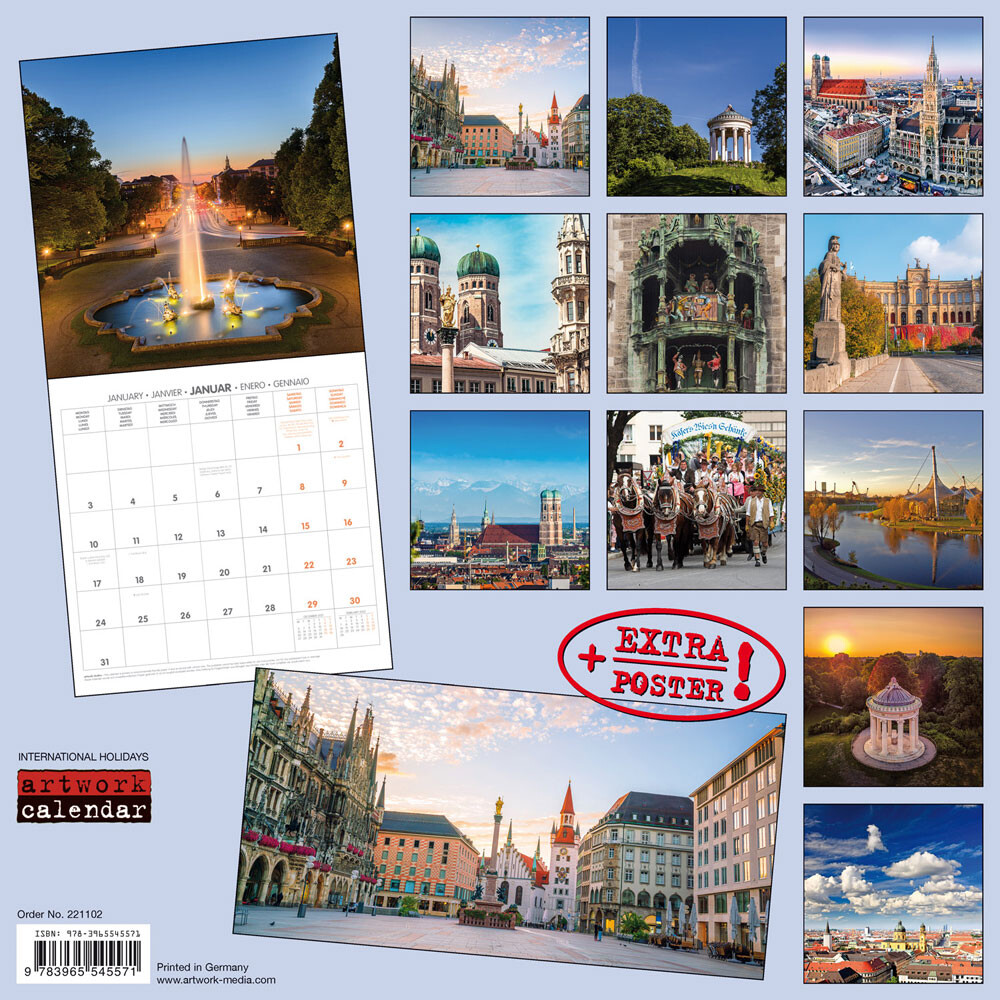 Munich Wall Calendars 2024 Buy at UKposters