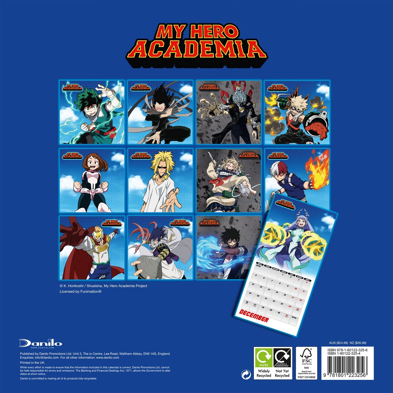 My Hero Academia Wall Calendars 2024 Buy at UKposters