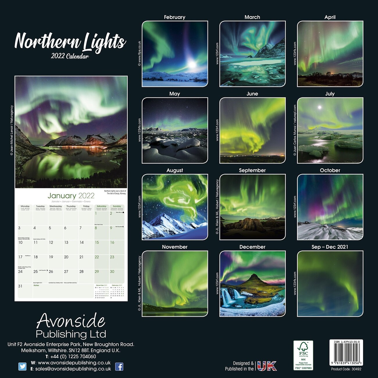 Northern Lights Wall Calendars 2024 Buy at UKposters