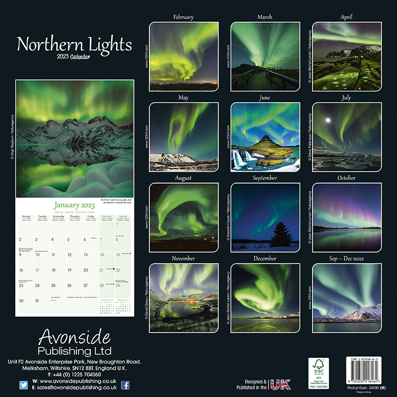 Northern Lights Wall Calendars 2024 Buy at Europosters