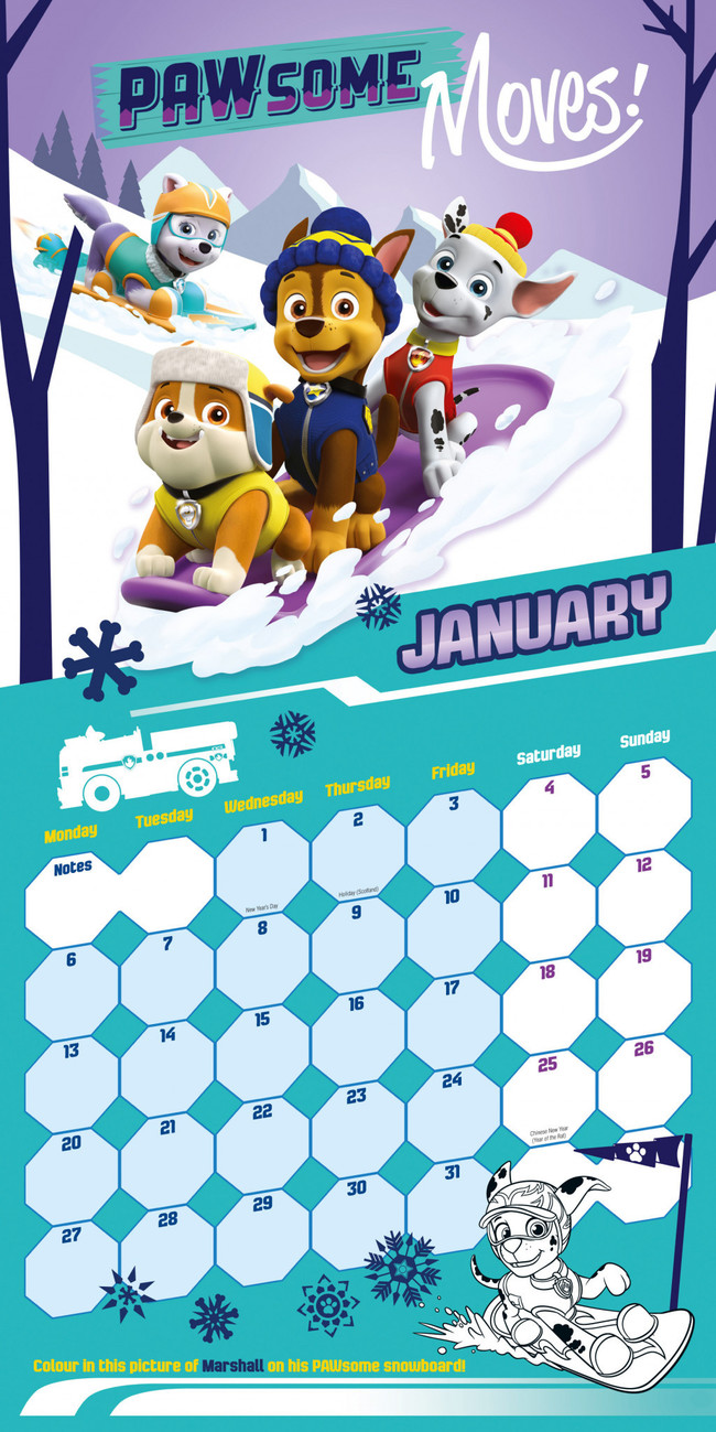 Paw Patrol Wall Calendars 2024 Buy at UKposters