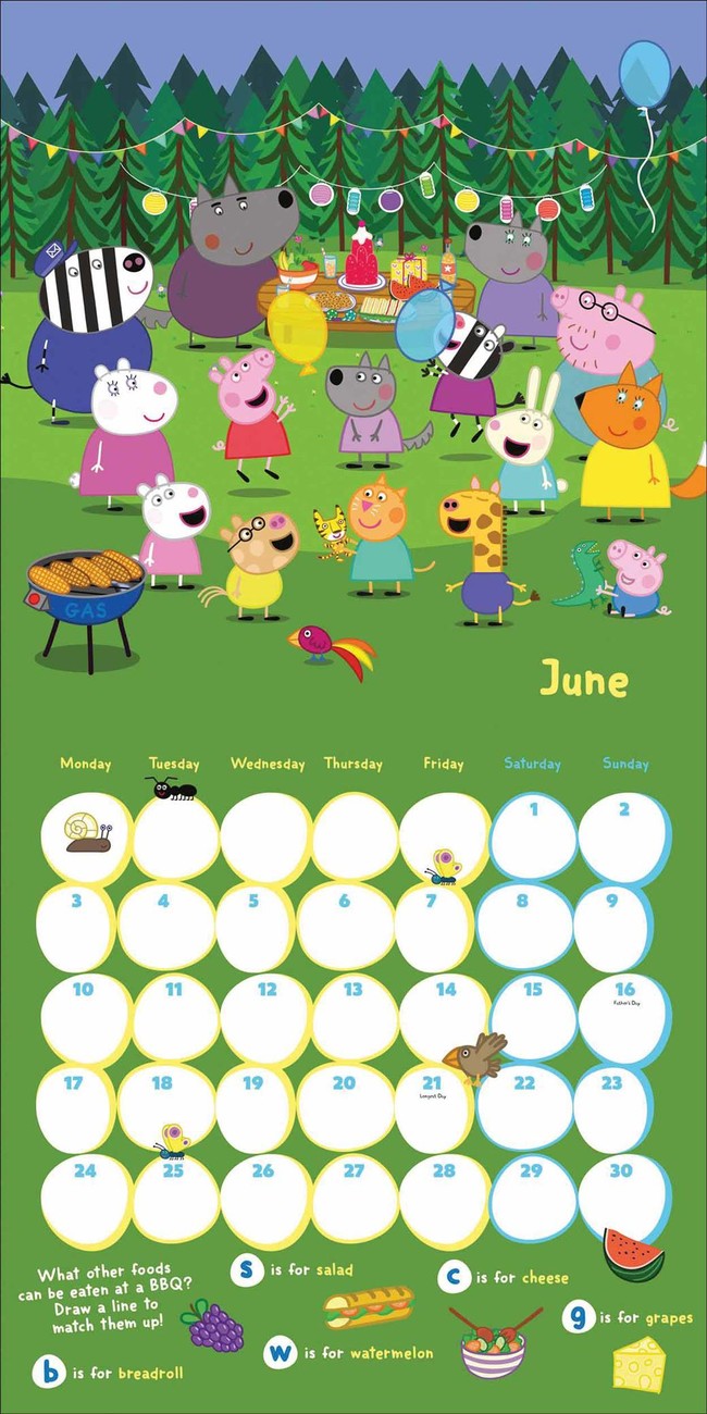 Peppa Pig Wall Calendars 2024 Buy at UKposters