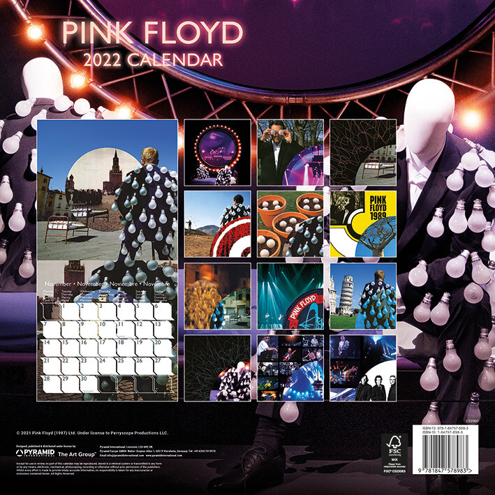 Pink Floyd Wall Calendars 2024 Buy at Europosters