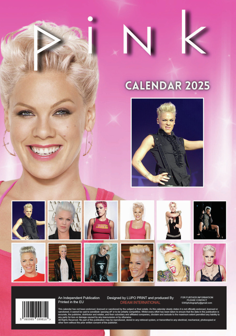 Pink Wall Calendars 2025 Buy at UKposters