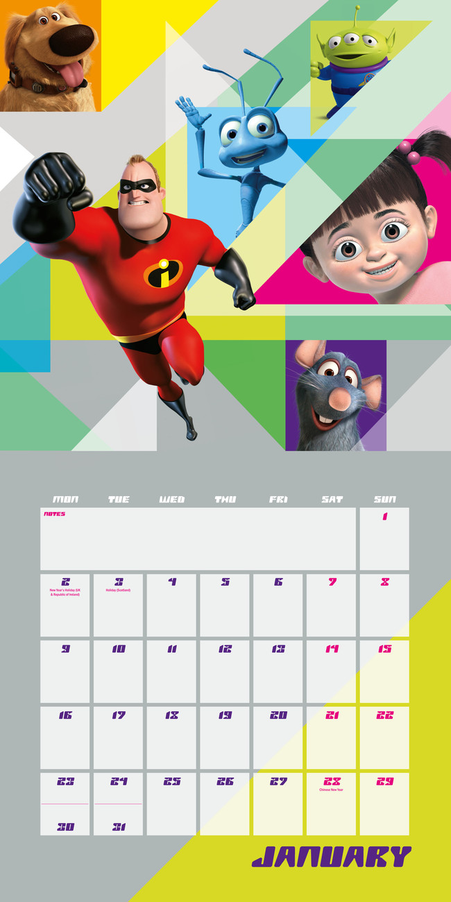 Pixar Wall Calendars 2017 Buy at UKposters