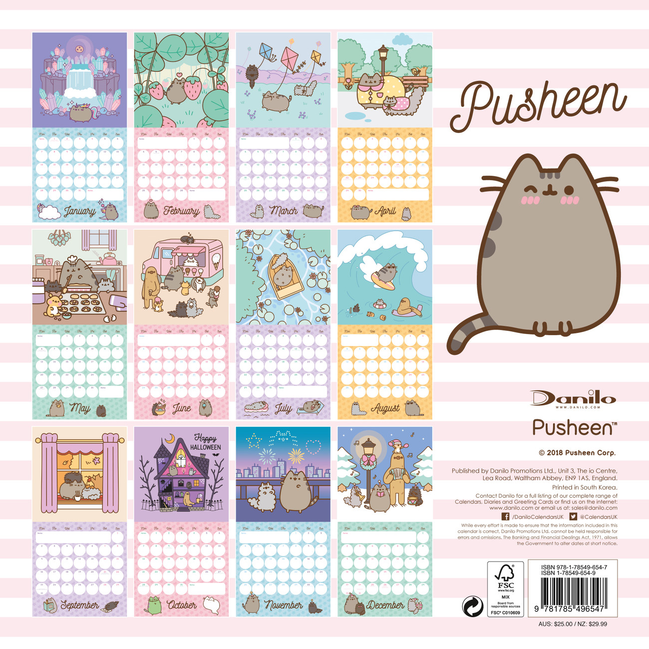 Pusheen - Wall Calendars 2019 | Large Selection