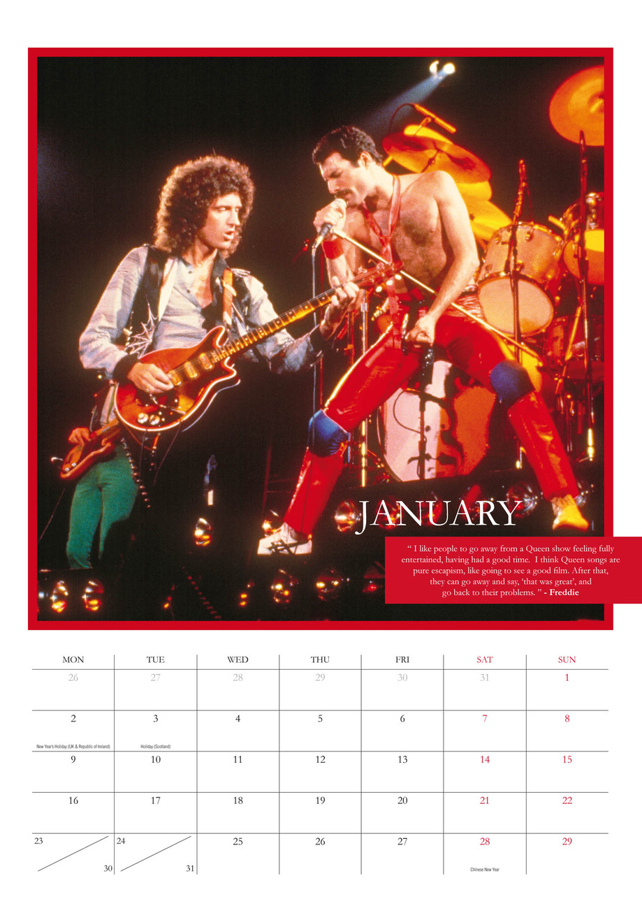 Queen Wall Calendars 2017 Buy at UKposters