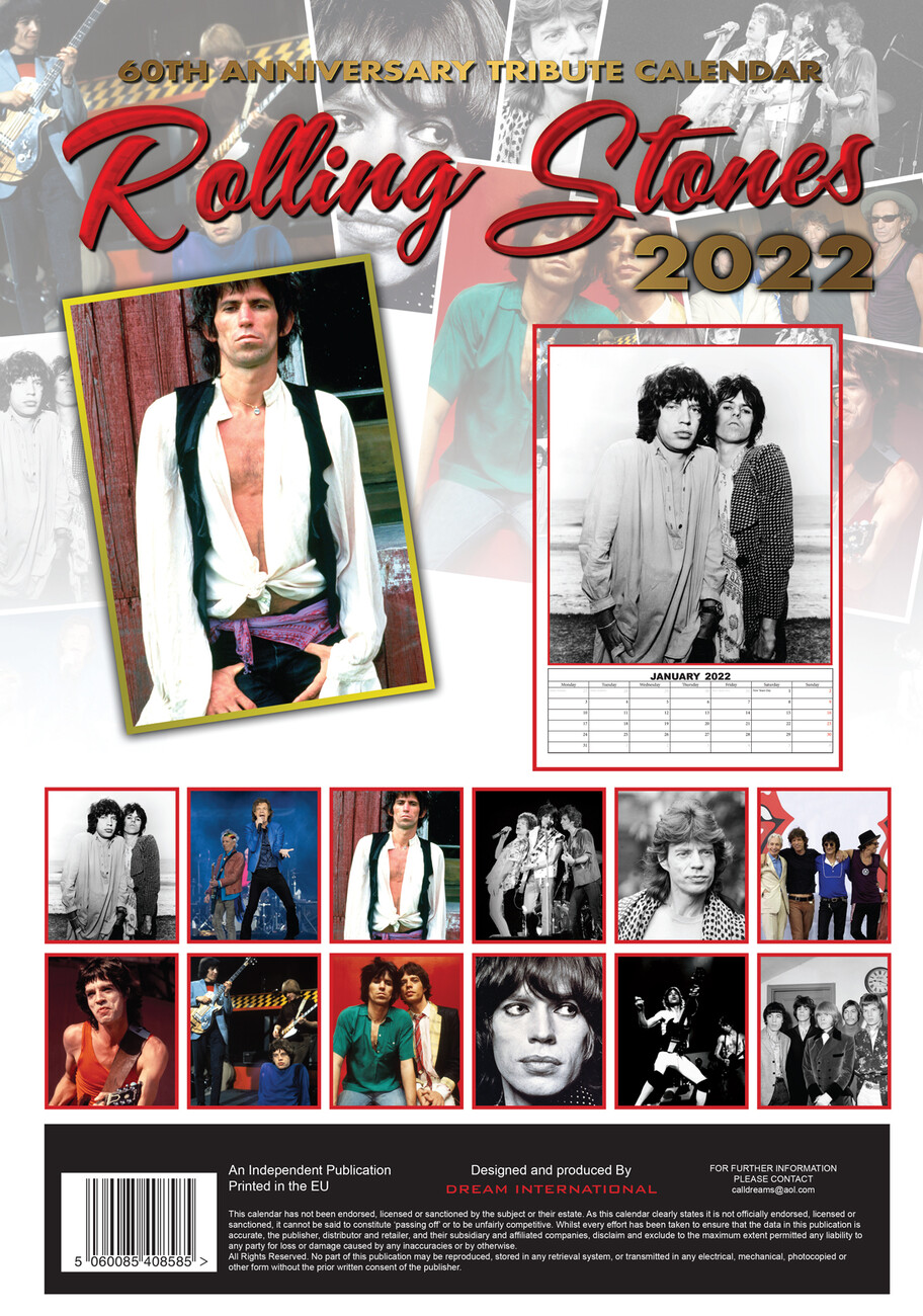 Rolling Stones Wall Calendars 2022 Buy at Europosters