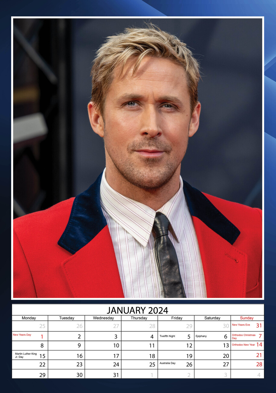 Ryan Gosling Wall Calendars 2024 Buy at Europosters