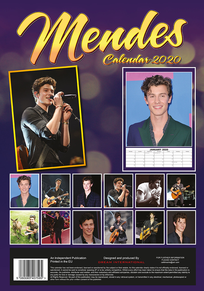 Shawn Mendes Wall Calendars 2024 Buy at Europosters