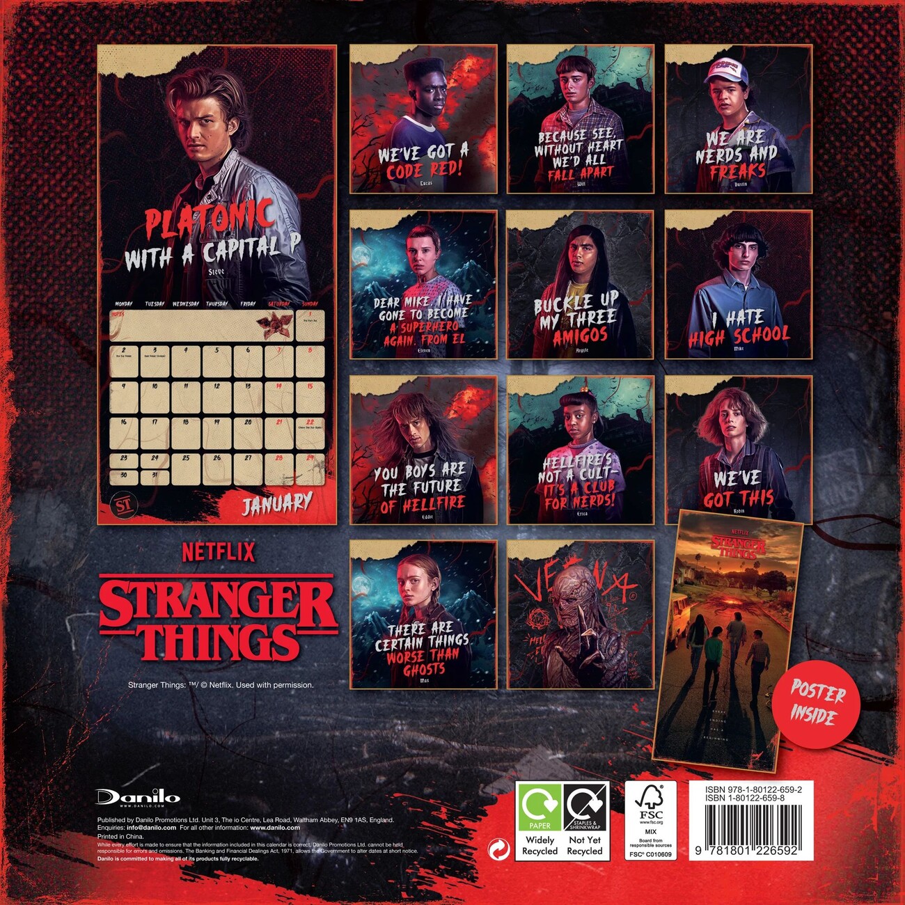 Stranger Things - Wall Calendars 2023 | Buy at UKposters