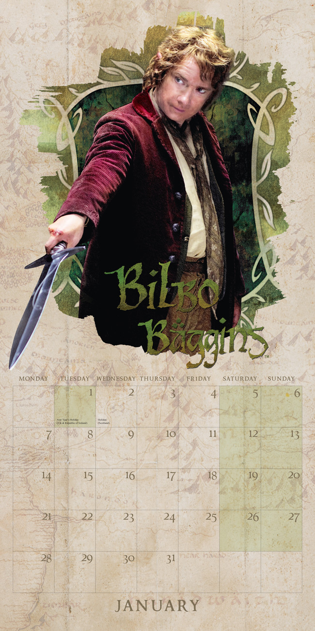 The Hobbit Wall Calendars 2024 Buy at UKposters