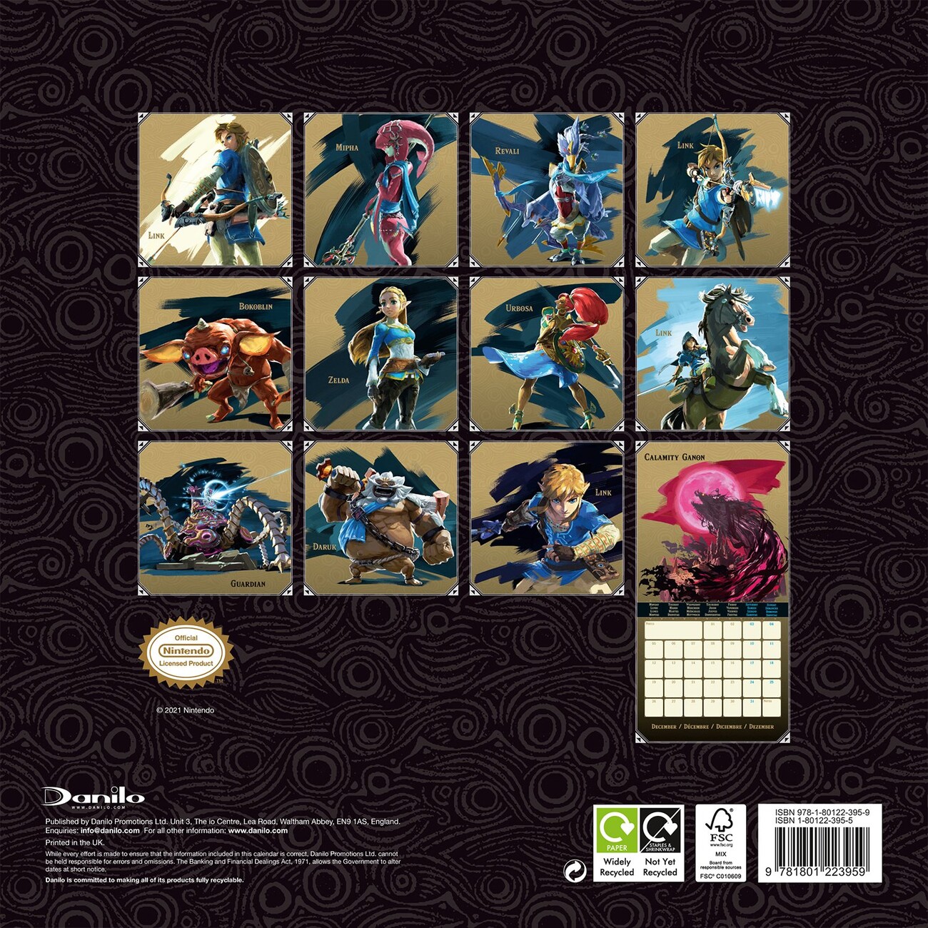 The Legend of Zelda Wall Calendars 2024 Buy at Europosters