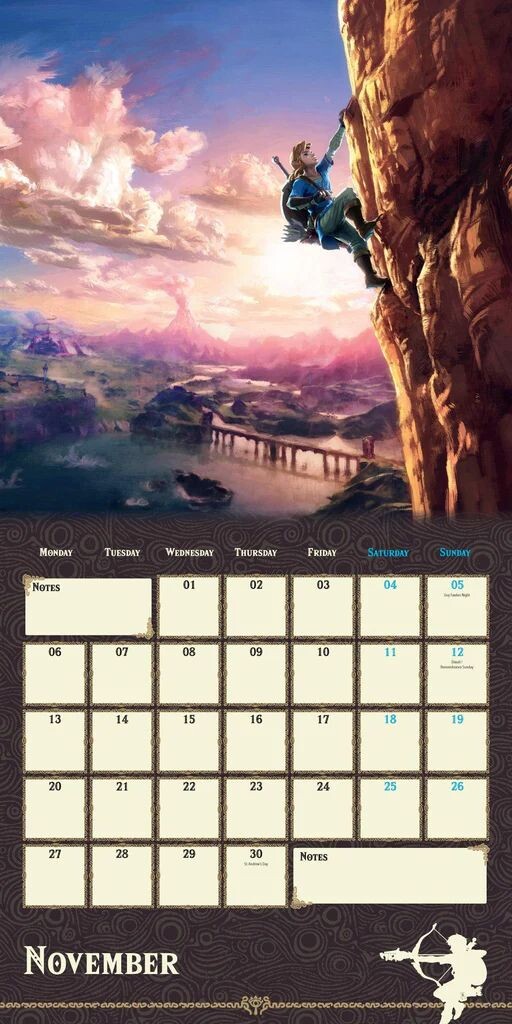 The Legend Of Zelda Wall Calendars 2024 Buy at UKposters