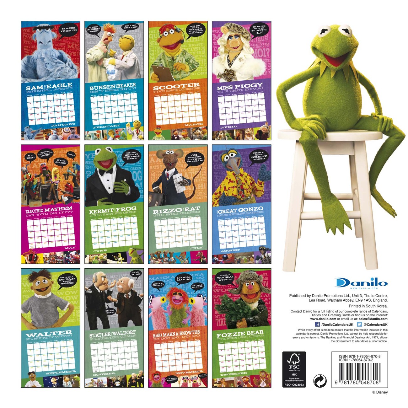 The Muppets Wall Calendars 2024 Buy at UKposters