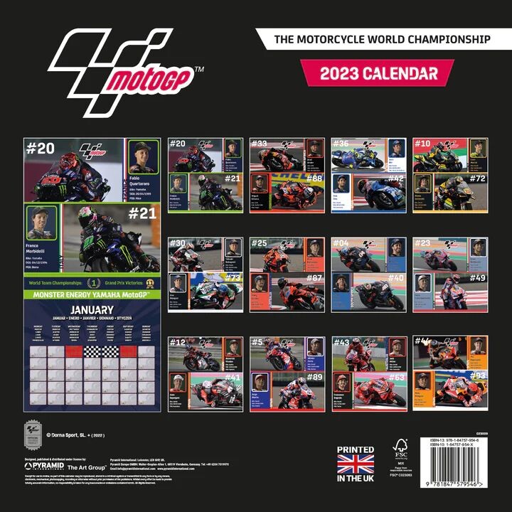 The Origins of Moto GP Wall Calendars 2024 Buy at UKposters