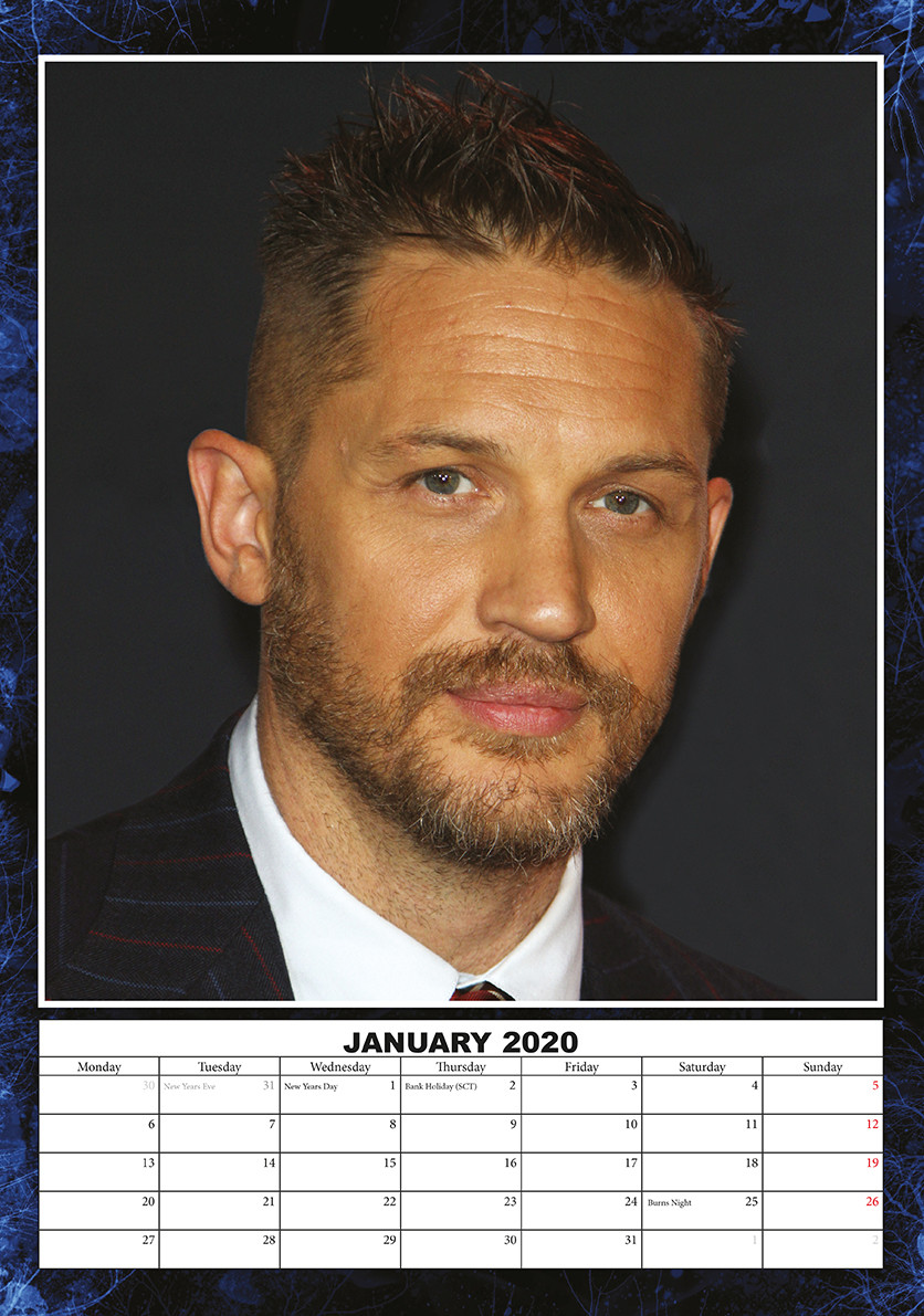 Tom Hardy Wall Calendars 2020 Buy at Europosters