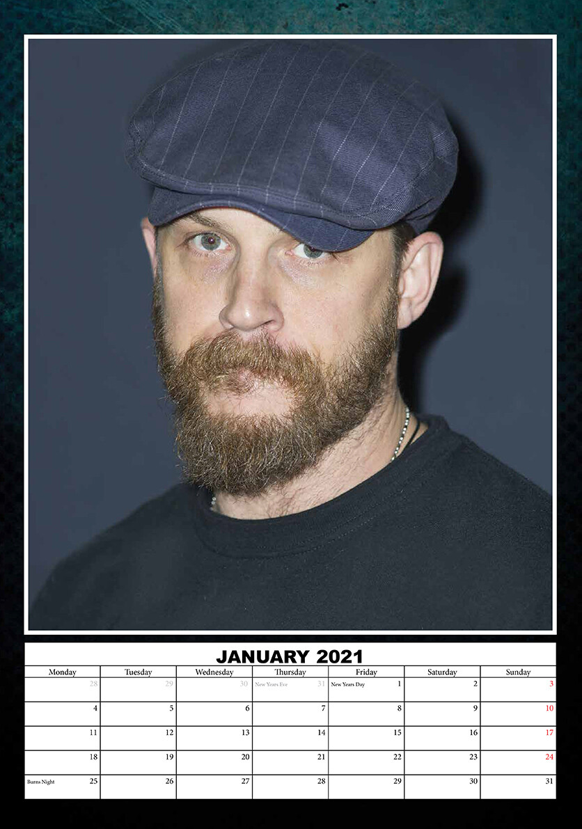 Tom Hardy Wall Calendars 2024 Buy at Europosters