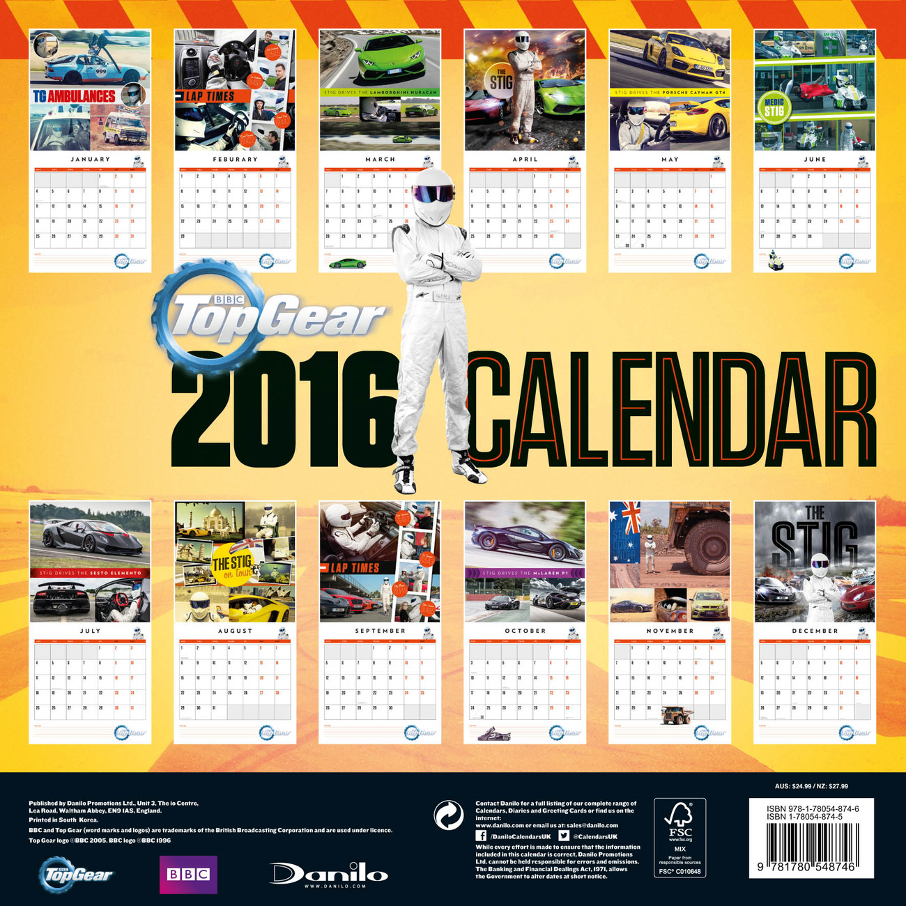 Top Gear Wall Calendars 2024 Buy at UKposters