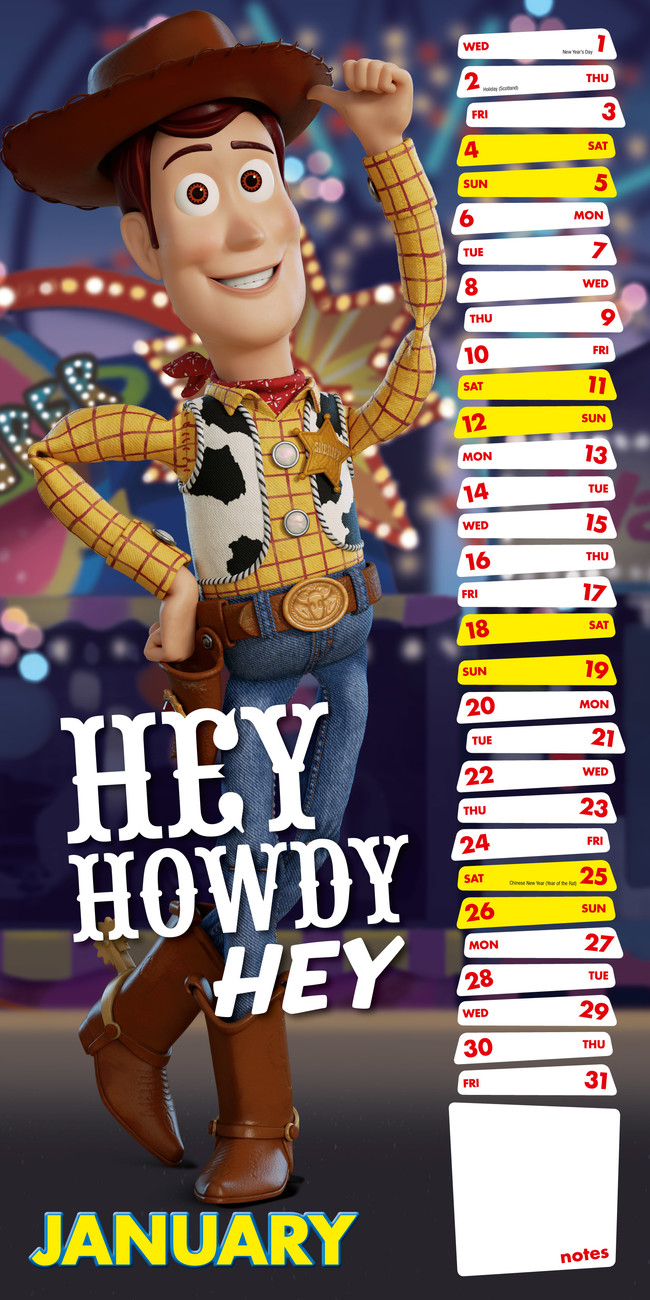 Toy Story 4 Wall Calendars 2024 Buy at Europosters