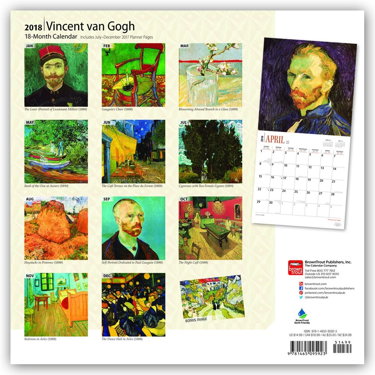 Vincent van Gogh - Wall Calendars 2018 | Buy at UKposters