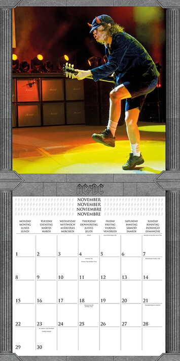 AC/DC - Calendriers 2021 | Achetez sur Europosters