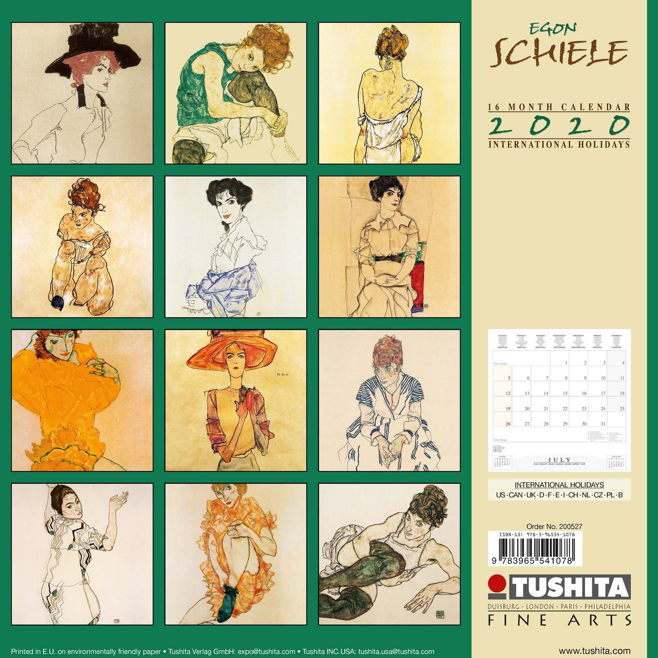 Egon Schiele - Calendriers 2022 | Achetez Sur Europosters.fr
