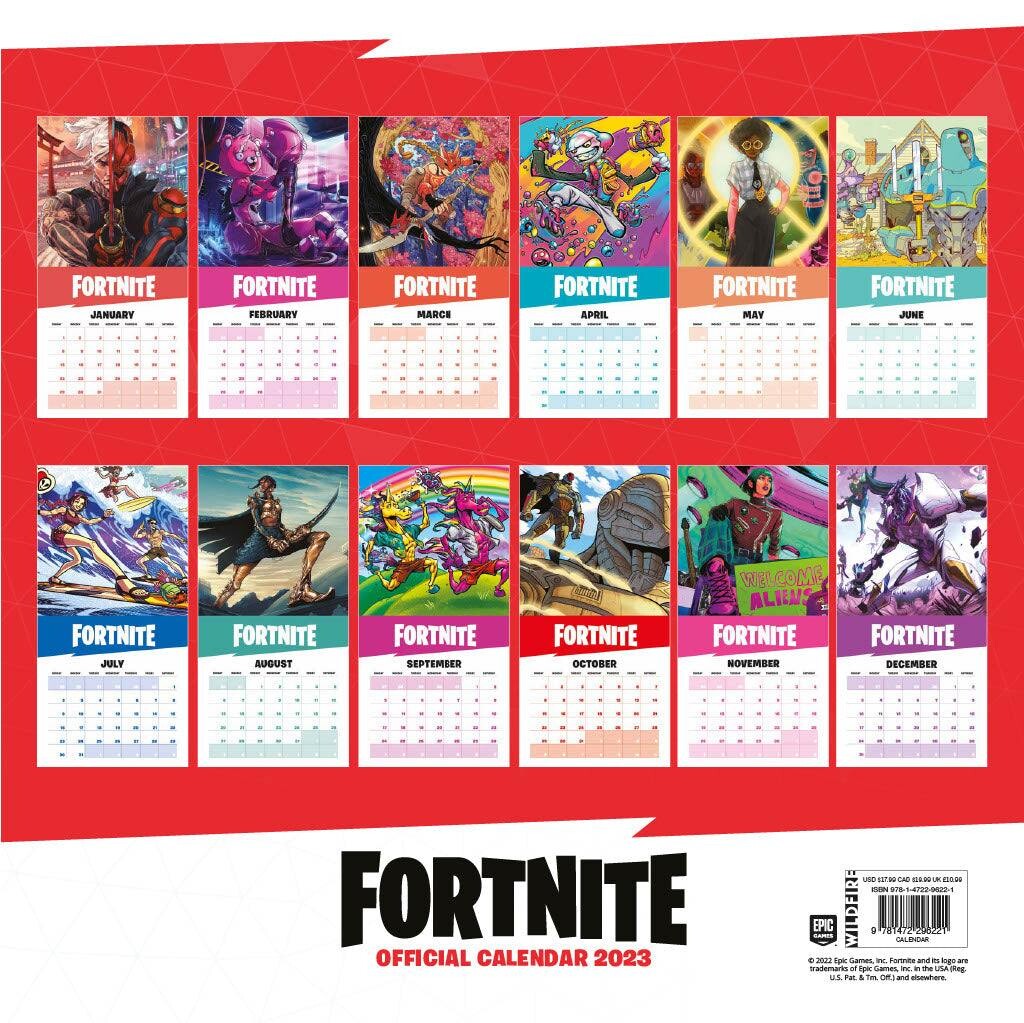 Fortnite Calendriers 2024 Achetez sur Europosters