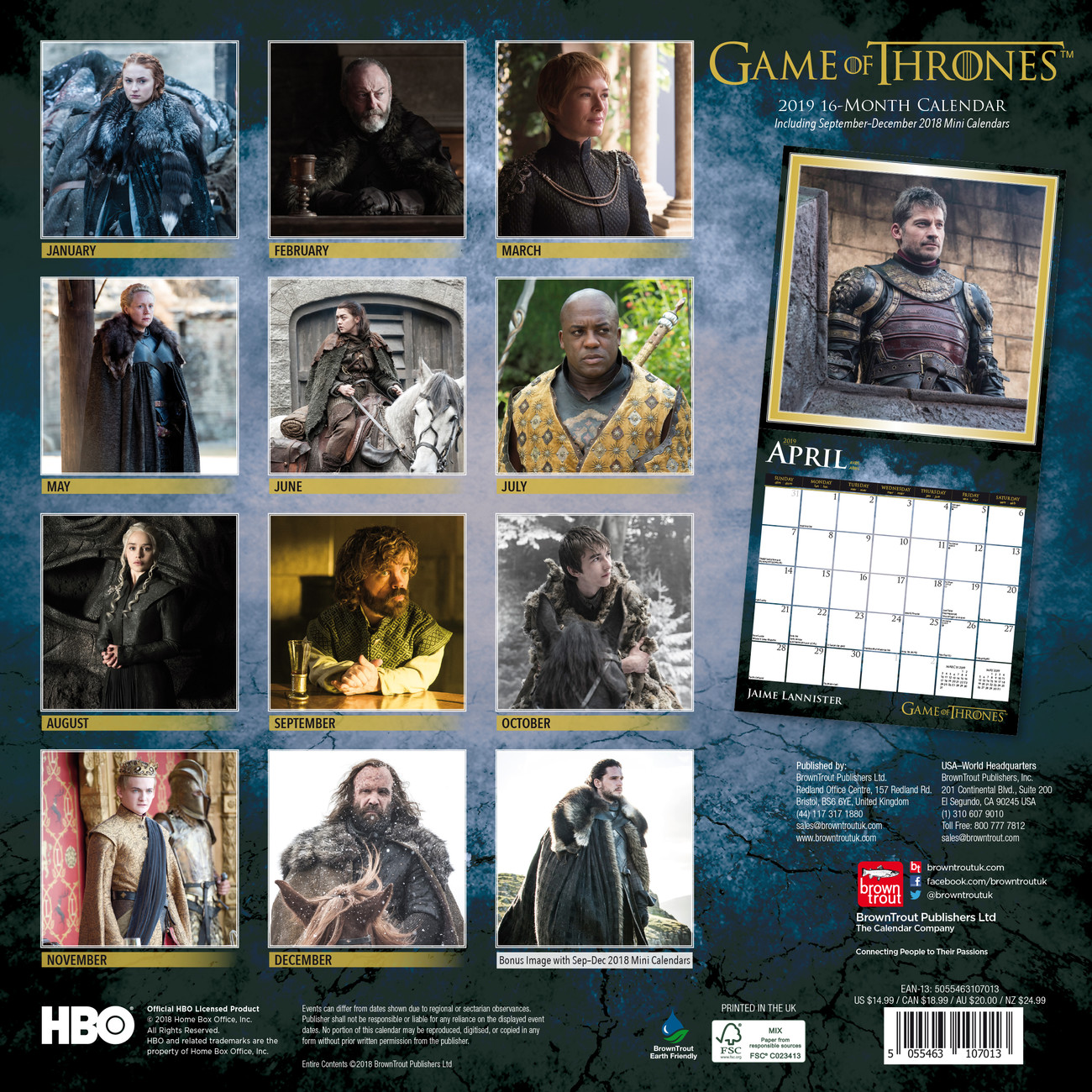 Game of Thrones - le trône de fer : calendrier officiel (édition 2024) -  Collectif - Play Bac - Papeterie / Coloriage - AL KITAB TUNIS LE COLISEE