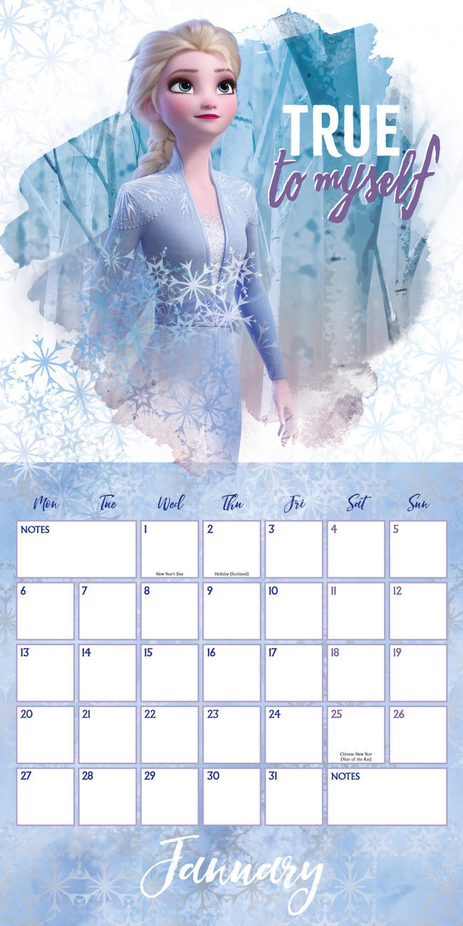 Calendrier La Reine Des Neiges