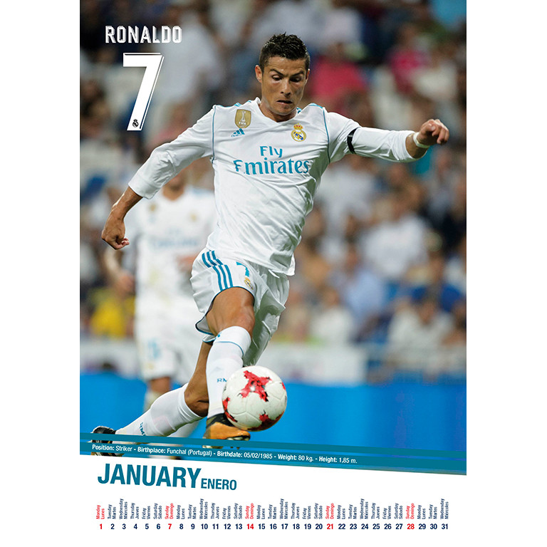 Real Madrid Calendrier 2021 Acheterle sur Europosters.fr