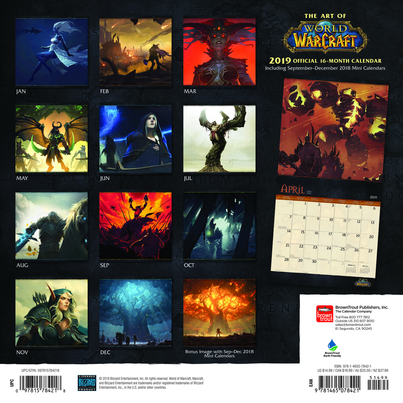 World Of Warcraft Calendriers 2026 Achetez sur Europosters