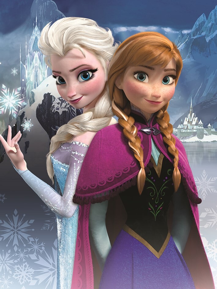 roltrap erven twee weken Canvas print Frozen - Anna & Elsa | Wanddecoraties | Europosters