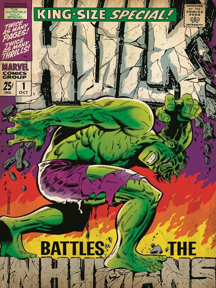 The Incredible Hulk (Inhumans) Framed 30x40cm Print with Mount  main image 0