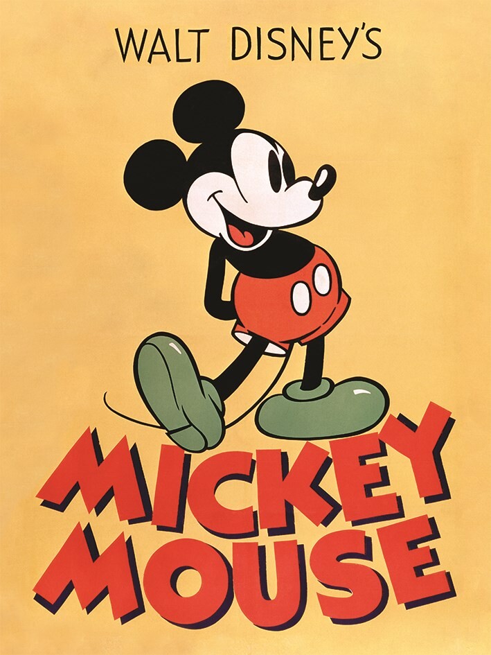 Mickey Mouse Canvas Wall Art, White Sold by at Home